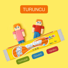 Toy Color Plastilin Kurumayan ve Glutensiz Oyun Hamuru 500 gr Turuncu - Toy Color (1)