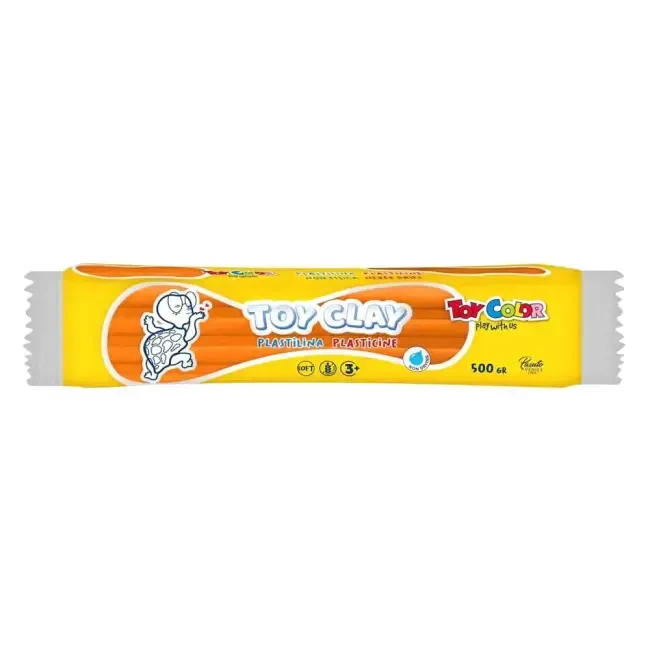 Toy Color Plastilin Kurumayan ve Glutensiz Oyun Hamuru 500 gr Turuncu 1009.005 - Toy Color