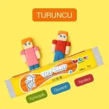 Toy Color Plastilin Kurumayan ve Glutensiz Oyun Hamuru 500 gr Turuncu 1009.005 - Toy Color (1)