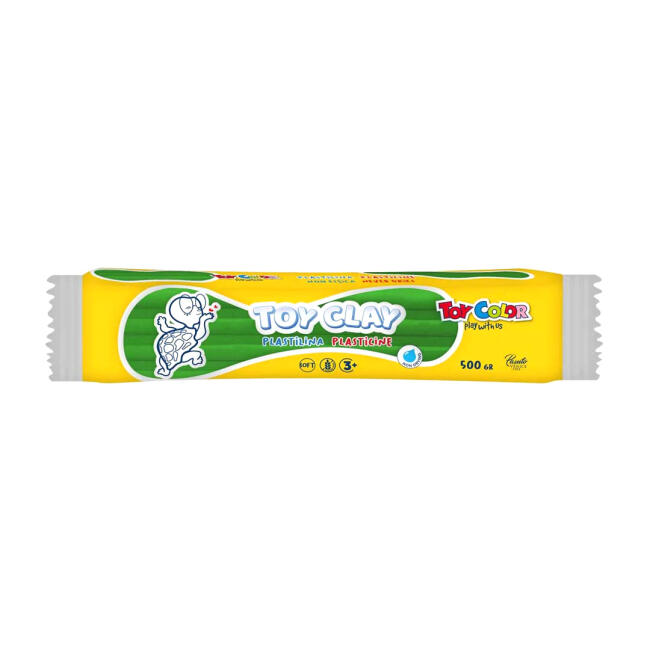 Toy Color Plastilin Kurumayan ve Glutensiz Oyun Hamuru 500 gr Yeşil - 1