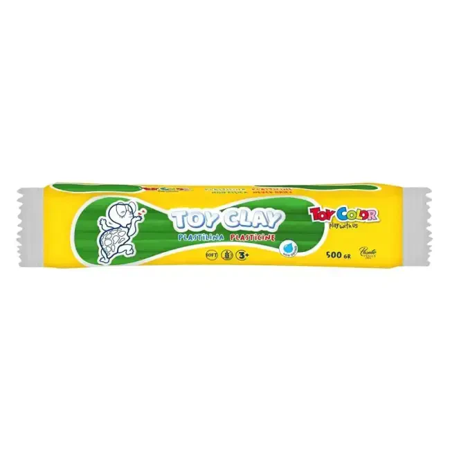 Toy Color Plastilin Kurumayan ve Glutensiz Oyun Hamuru 500 gr Yeşil 1009.012 - Toy Color