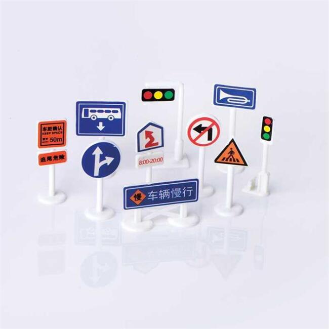 Trafik Levhaları 1:50 Ölçek 10 adet - 1