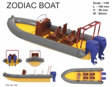 Türkmodel Ahşap Maket 1:50 Ölçek Gemi Zodiac Bot N:204 - TÜRKMODEL (1)