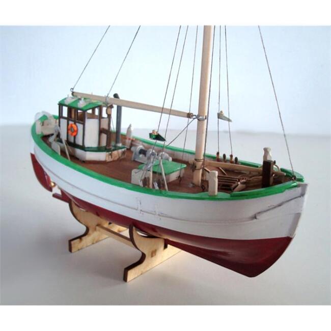 Türkmodel Ahşap Maket 1:55 Ölçek Yelken Y Svea Fiskebaten - 1