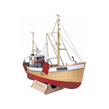 Türkmodel Ahşap Maket Balıkçı Teknesi 1:25 Ölçek M/S Conny - TÜRKMODEL