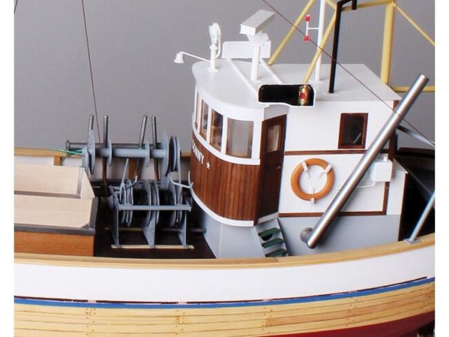 Türkmodel Ahşap Maket Balıkçı Teknesi 1:25 Ölçek M/S Conny - 2
