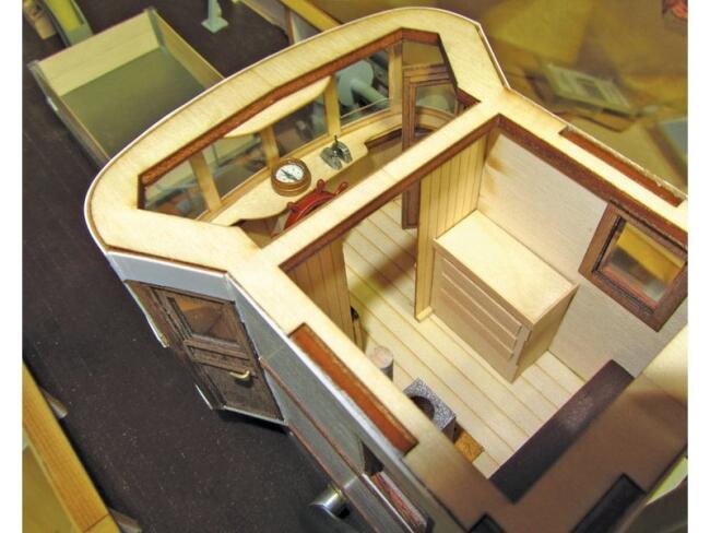 Türkmodel Ahşap Maket Balıkçı Teknesi 1:25 Ölçek M/S Conny - 3