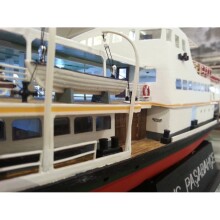 Turkmodel Maket Ahşap Gemi Paşabahçe Vapuru 1/87 N:141 - 9