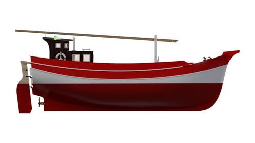 Turkmodel Maket Ahşap Gemi Taka 1/20 72Cm (Rc- Suda Yüzer) (120 - 204 E) - 6