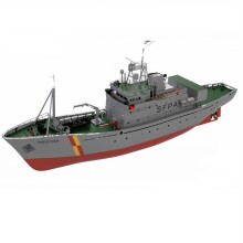 Turkmodel Maket Ahşap Gemi Y. Fbv Westra Balıkçı Teknesi 1/50 118Cm (Rc-Suda Yüzer) - 4