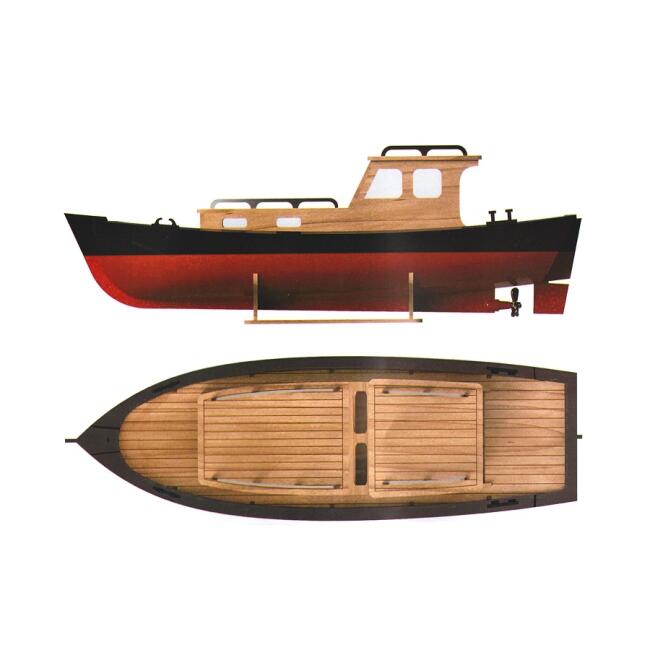 Turkmodel Maket Ahşap Gemi Y. Mını Serı Motor Boat 1/35 N:202 - 2