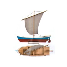 Turkmodel Maket Ahşap Gemi Y. Mını Serı Saıl Boat 1/35 - TÜRKMODEL (1)