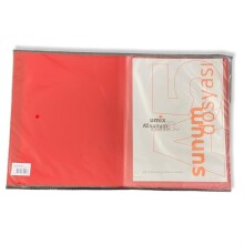 Umix A5 Standart Sunum Dosyası Databook 10’lu Kırmızı - Umix (1)