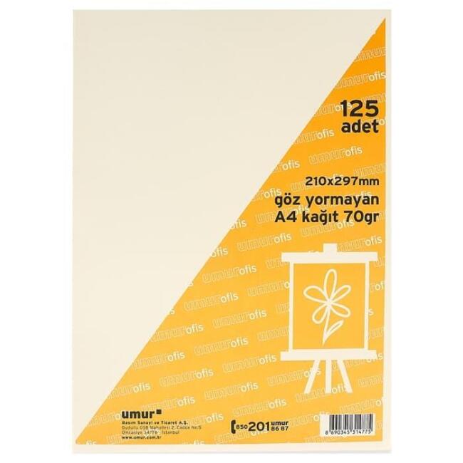 Umix Göz Yormayan Kağıt A4 70 g 125 Yaprak - 1