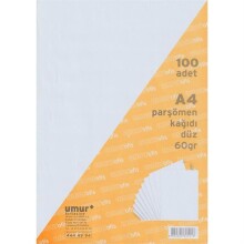 Umur Parşömen Kağıdı Düz A4 100Adet 60Gr - UMUR (1)
