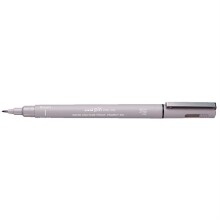 Uni Pin Su Bazlı Fırça Uçlu Teknik Çizim Kalemi Light Grey - 1
