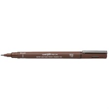 Uni Pin Su Bazlı Fırça Uçlu Teknik Çizim Kalemi Sepia - Uni