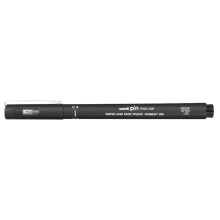 Uni Pin Su Bazlı Teknik Çizim Kalemi Siyah 0,4 mm - Uni