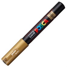 Uni Posca PC-1M Su Bazlı Poster Marker Kalem 0.7 mm Gold 25 - Uni