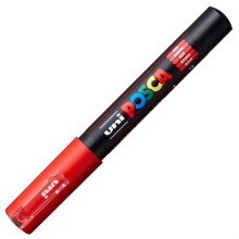 Uni Posca PC-1M Su Bazlı Poster Marker Kalem 0.7 mm Red 15 - Uni (1)