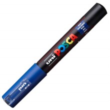 Uni Posca PC-1M Su Bazlı Poster Marker Kalem 0.7 mm Blue 33 - Uni