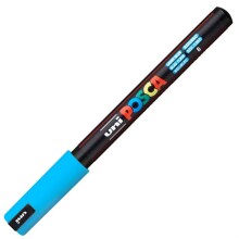 Uni Posca PC-1MR Su Bazlı Poster Marker Kalem 0.7 mm Light Blue 8 - Uni