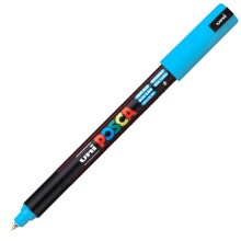 Uni Posca PC-1MR Su Bazlı Poster Marker Kalem 0.7 mm Light Blue 8 - Uni (1)