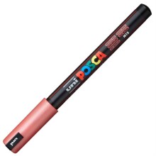 Uni Posca PC-1MR Su Bazlı Poster Marker Kalem 0.7 mm Metallic Red M15 - Uni