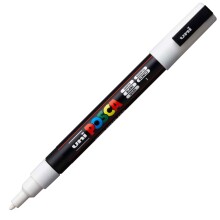 Uni Posca Marker PC-3M Boyama Markörü 0.9-1.3 mm White - Uni (1)