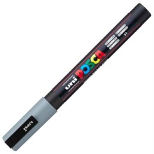 Uni Posca PC-3M Su Bazlı Poster Marker Kalem 0.9-1.3 mm Grey 37 - Uni