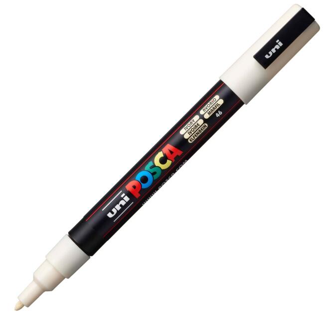 Uni Posca Marker PC-3M 0,9-1,3 mm Ivory - 4