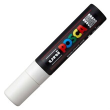 Uni Posca PC-17K Su Bazlı Poster Marker Kalem 15 mm White 1 - Uni
