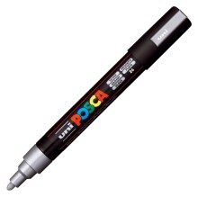 Uni Posca PC-5M Su Bazlı Poster Marker Kalem 1.8-2.5 mm Silver 26 - Uni (1)