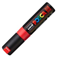Uni Posca Marker PC-8K 8,0 mm Fluorescent Red - Uni