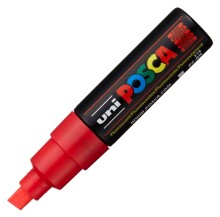 Uni Posca Marker PC-8K 8,0 mm Fluorescent Red - 2