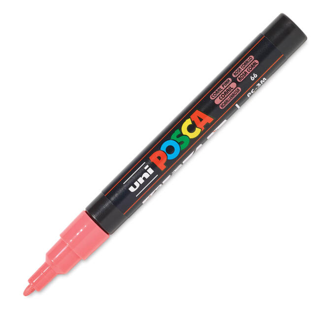 Uni Posca Marker PC-3M Boyama Markörü 0.9-1.3 mm Coral Pink - 2