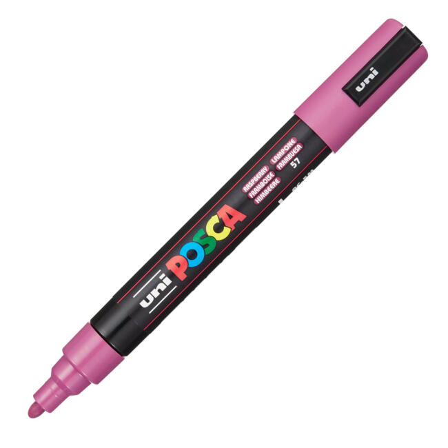 Uni Posca PC-5M Su Bazlı Poster Marker Kalem 1.8-2.5 mm Raspberry 57 - 1