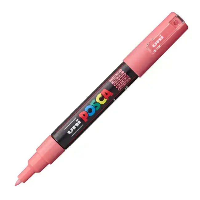 Uni Posca PC-1M Su Bazlı Poster Marker Kalem 0.7 mm Coral Pink 66 - 2
