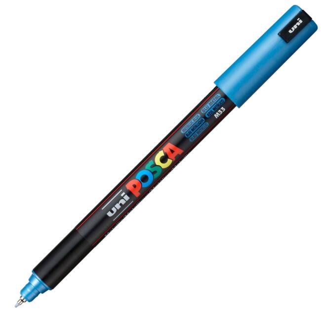 Uni Posca Marker PC-1MR 0,7 mm Metallic Blue - 2