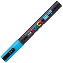 Uni Posca PC-3M Su Bazlı Poster Marker Kalem 0.9-1.3 mm Light Blue 8 