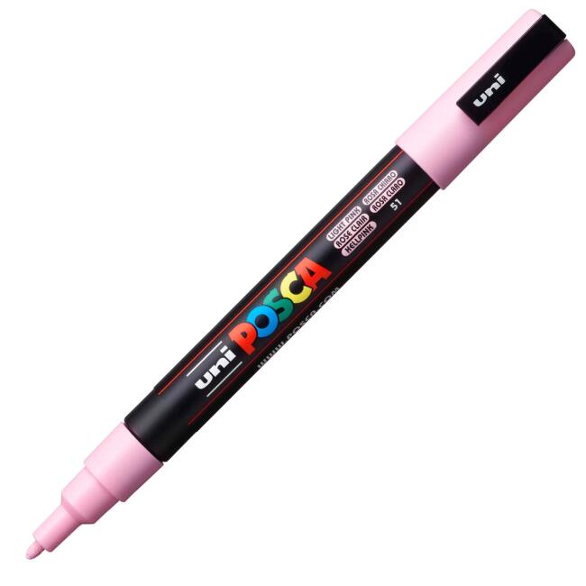 Uni Posca Marker PC-3M 0,9-1,3 mm Light Pink - 4