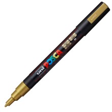 Uni Posca Marker PC-3M 0,9-1,3 mm Gold - 4