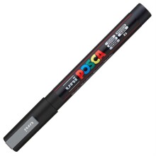 Uni Posca PC-3M Su Bazlı Poster Marker Kalem 0.9-1.3 mm Silver 26 - Uni