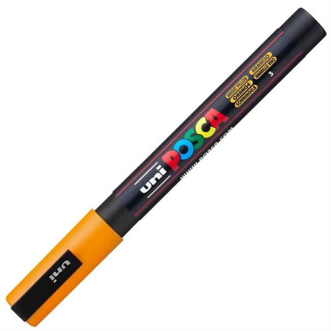 Uni Posca Marker PC-3M 0,9-1,3 mm Bright Yellow - 3