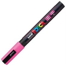 Uni Posca PC-3M Su Bazlı Poster Marker Kalem 0.9-1.3 mm Pink 13 - Uni