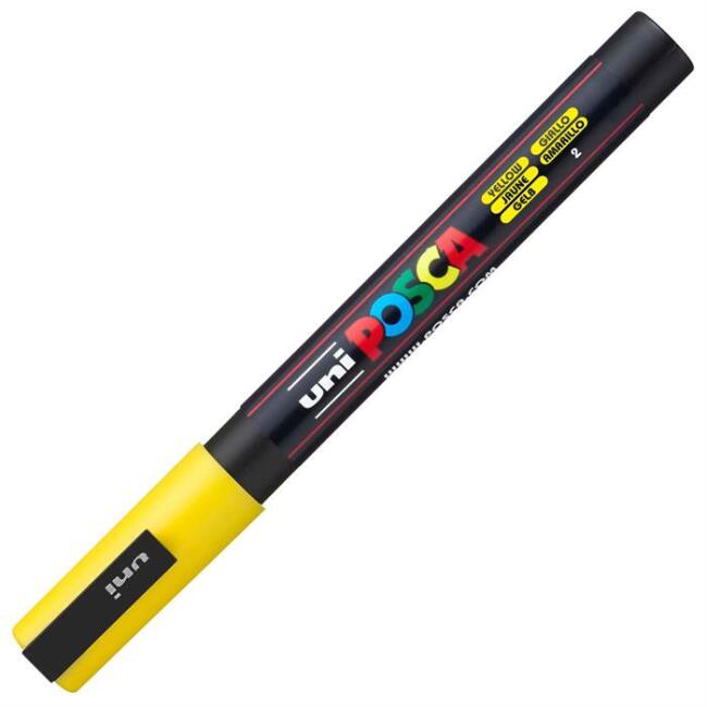 Uni Posca Marker PC-3M 0,9-1,3 mm Yellow - 1