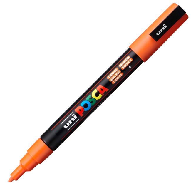 Uni Posca Marker PC-3M 0,9-1,3 mm Orange - 4