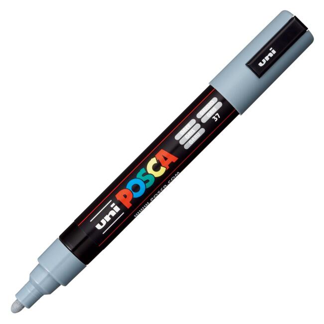 Uni Posca Marker PC-5M 1,8-2,5 mm Grey - 4