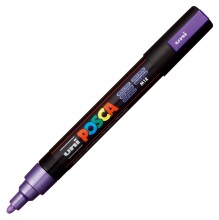 Uni Posca PC-5M Su Bazlı Poster Marker Kalem 1.8-2.5 mm Metallic Violet M12 - 3