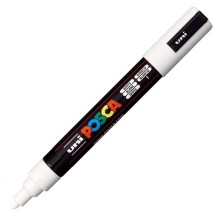 Uni Posca PC-5M Su Bazlı Poster Marker Kalem 1.8-2.5 mm White 1 - Uni (1)